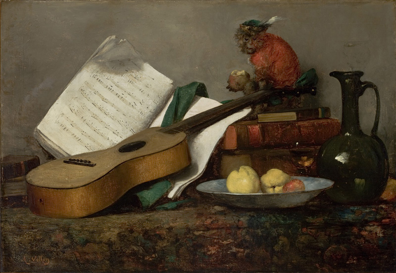 Still Life with a Monkey and a Guitar